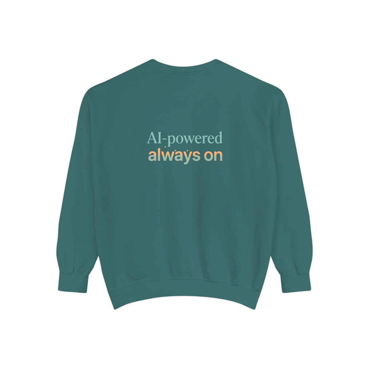 AI-Powered Sweatshirt — "God's Message Multiplied by AI" Crewneck