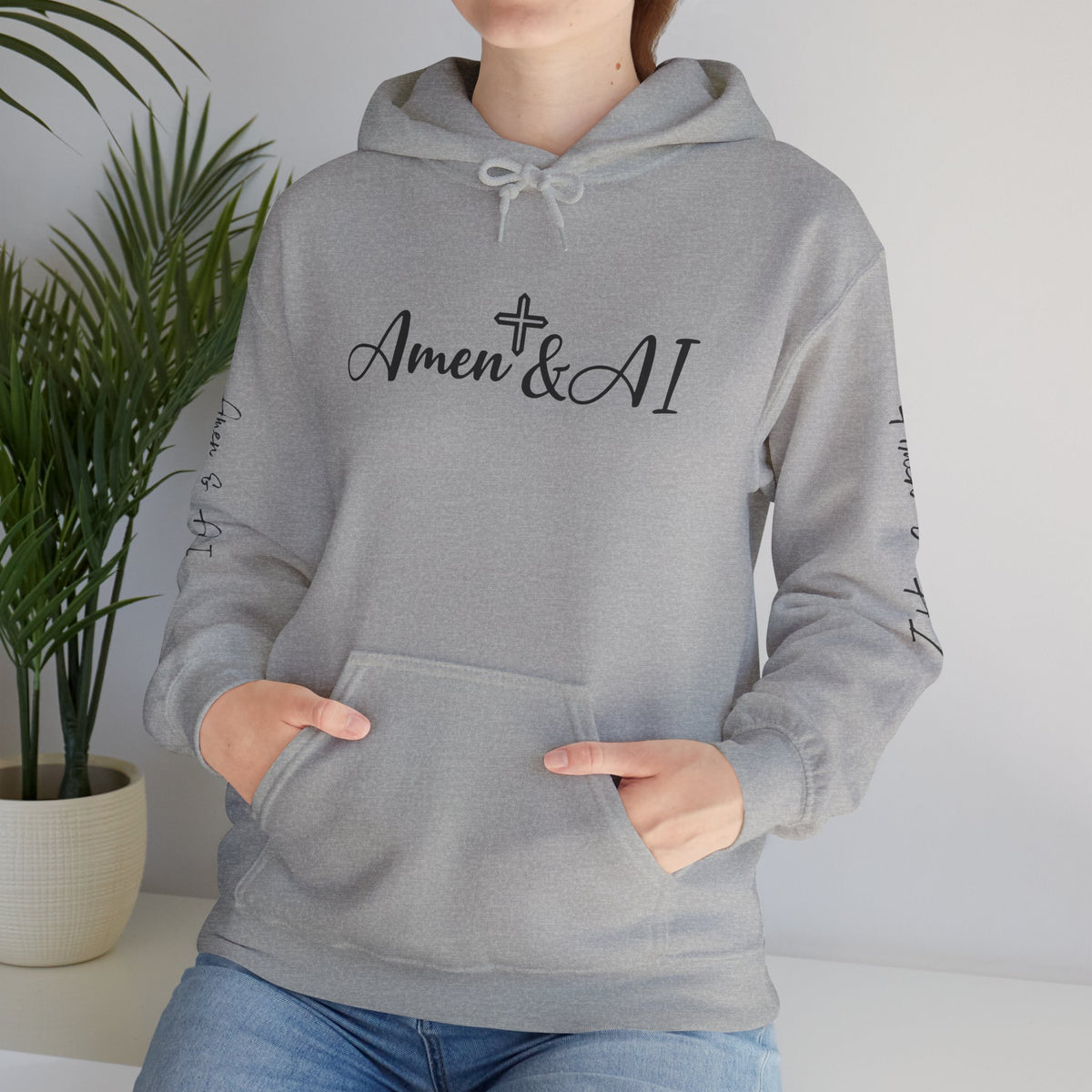 Amen & AI Unisex Heavy Blend™ Hooded Sweatshirt