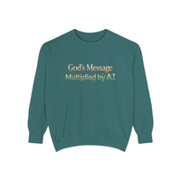 AI-Powered Sweatshirt — "God's Message Multiplied by AI" Crewneck
