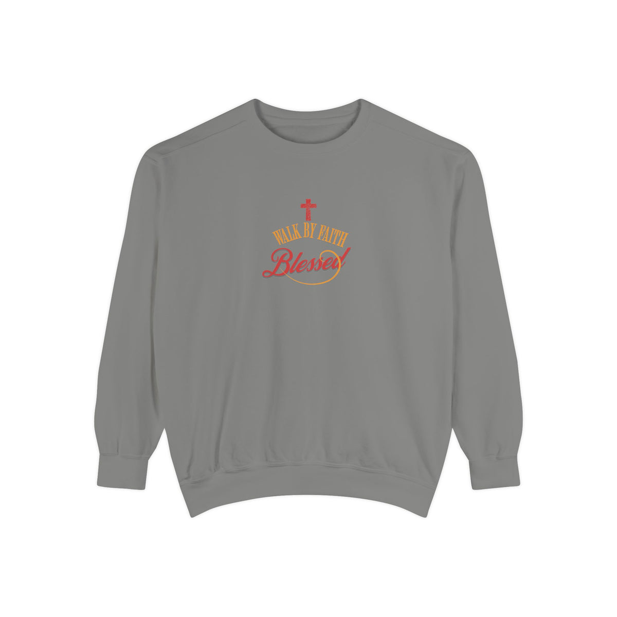 Unisex Blessed Faith Sweatshirt — Christian Cross Pullover