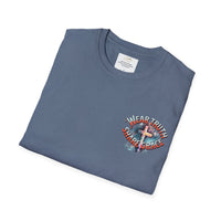 Christian Cross T‑Shirt — "Wear Truth Share Grace" Front & "Blessed" Back