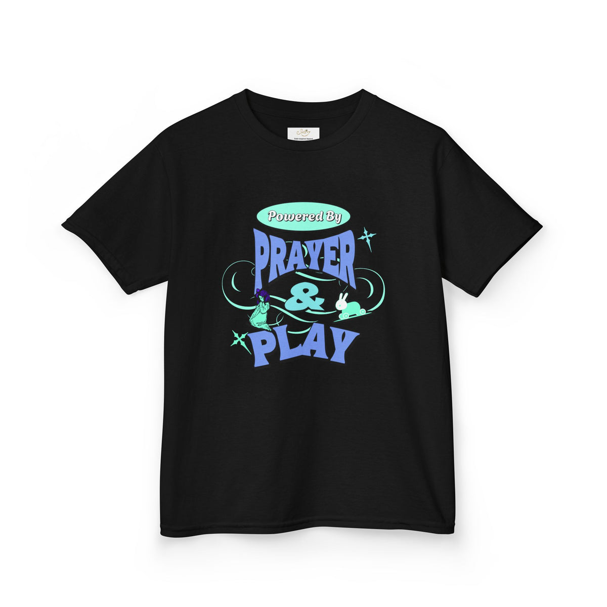 Kids Tee — "Prayer & Play" Cute Blessed Christian Youth T-Shirt