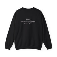 AI Love Crewneck Sweatshirt – "Love is the Original Algorithm" Inspirational Tech Quote