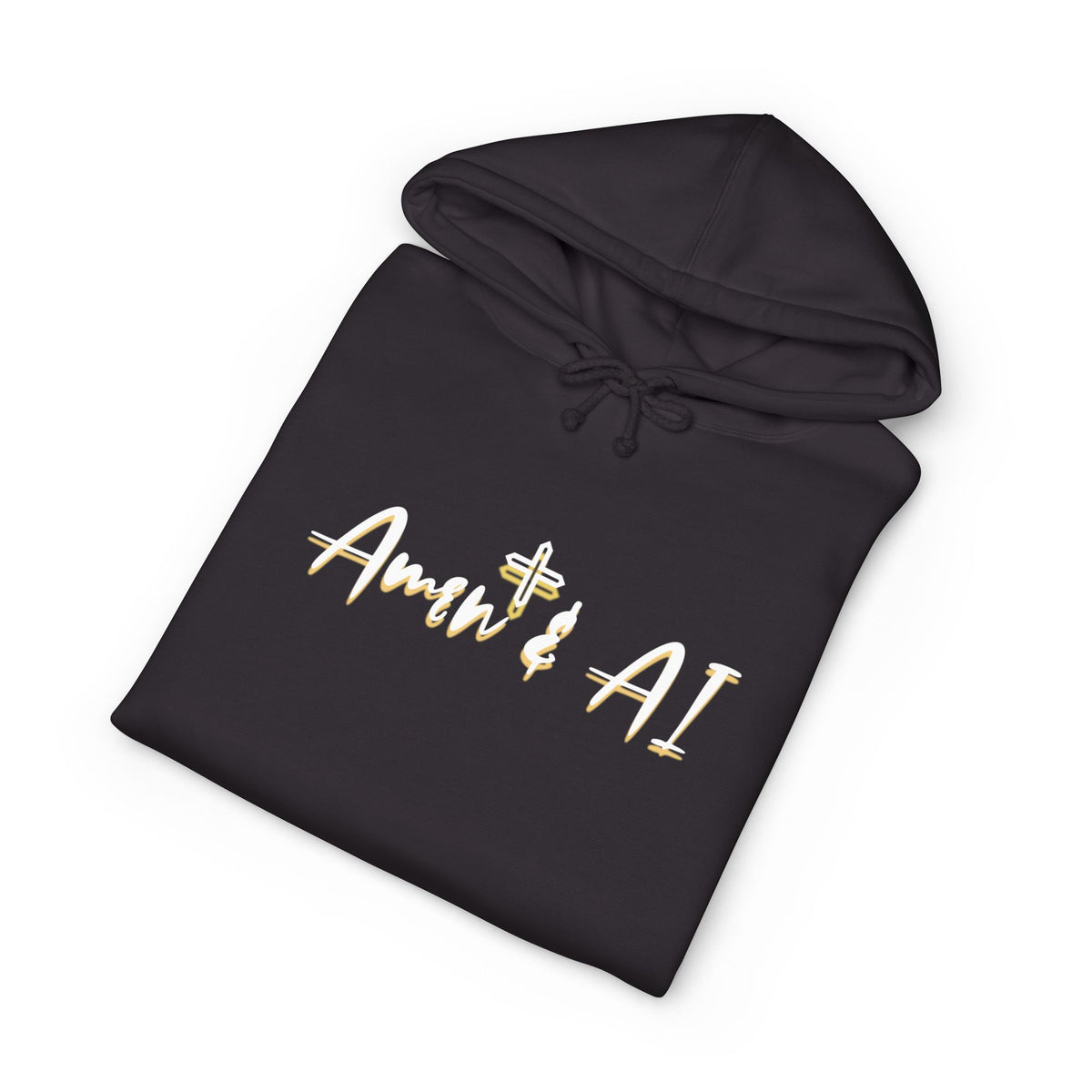 Faith + AI Hoodie — "Amen + AI" Religious Tech Graphic Pullover