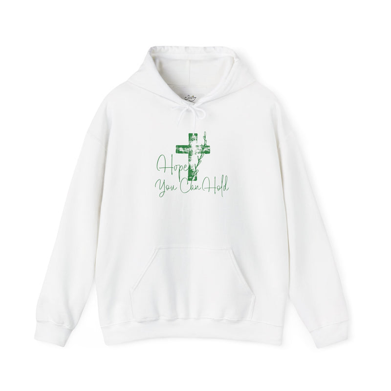 Faith Cross Hoodie — "Hope You Can Hold" Christian Pullover