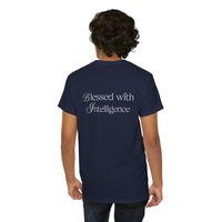 Amen & Algorithms T‑Shirt — “Blessed with Intelligence” Graphic Tee