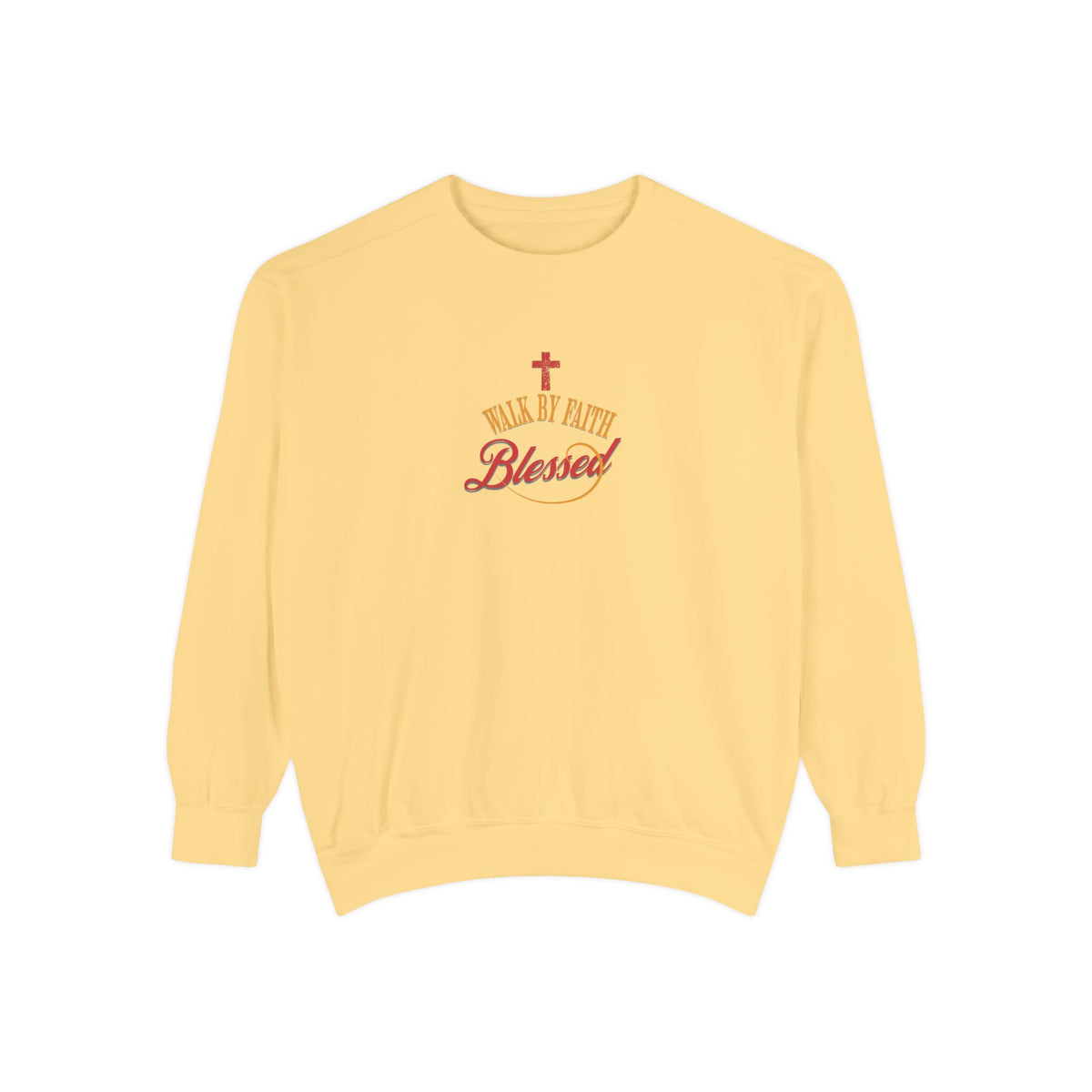 Unisex Blessed Faith Sweatshirt — Christian Cross Pullover