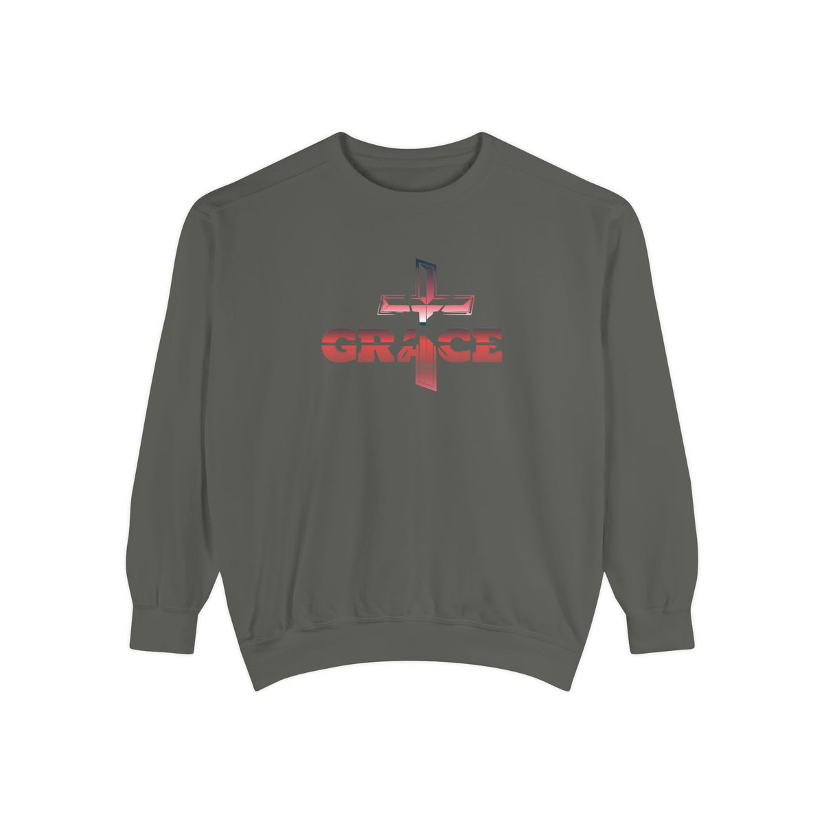 Grace Cross Sweatshirt — Christian Faith Graphic Crewneck