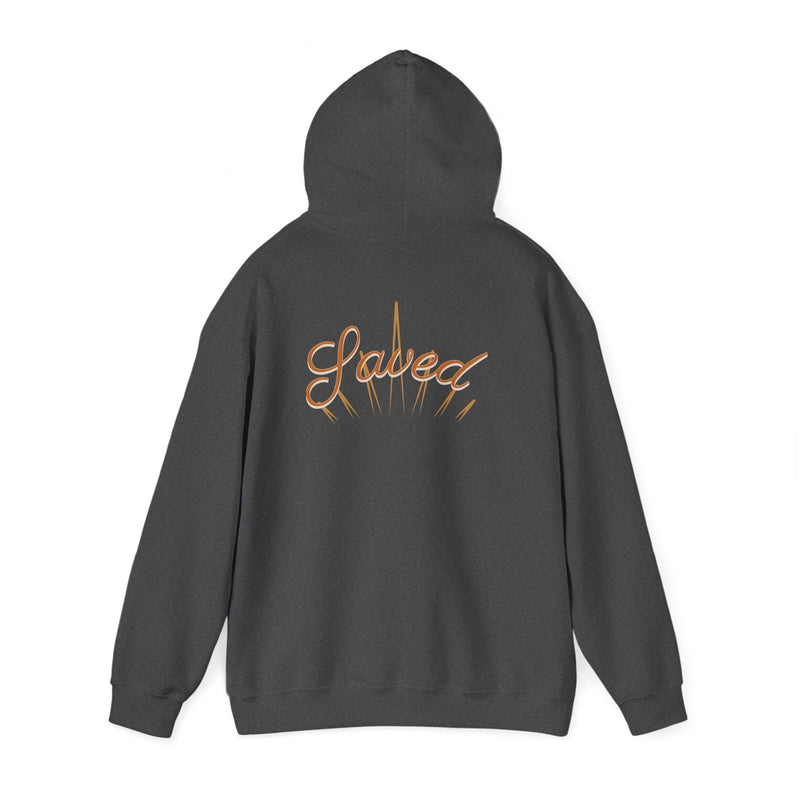 Saved Hoodie — Christian Cross Inspirational Pullover