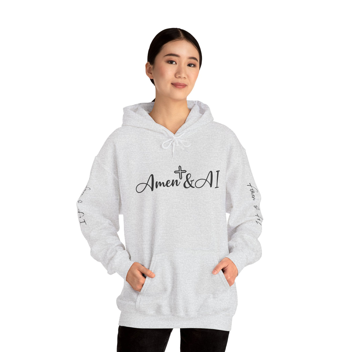 Amen & AI Unisex Heavy Blend™ Hooded Sweatshirt