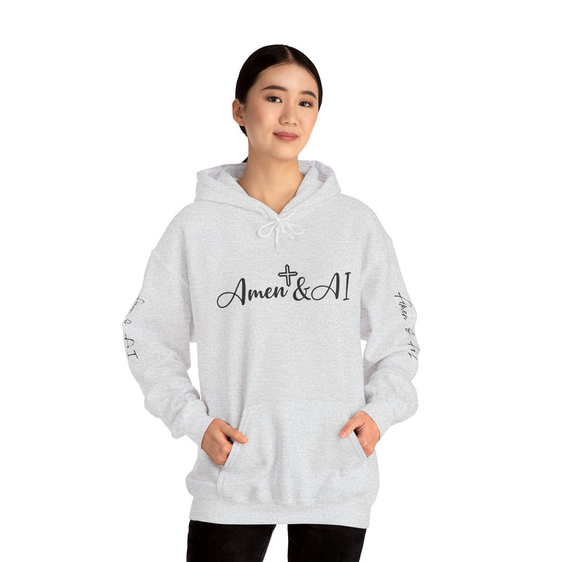 Amen & AI Unisex Heavy Blend™ Hooded Sweatshirt