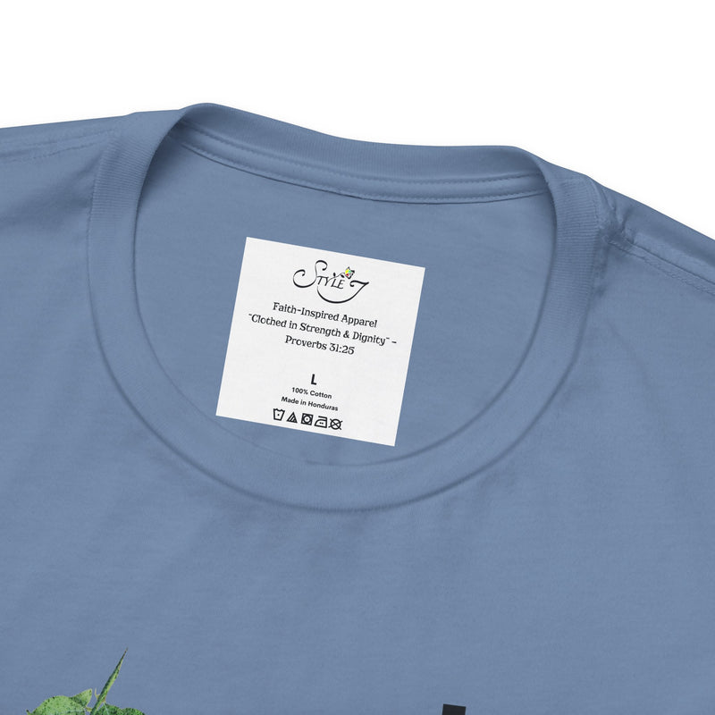 Faith T-Shirt — "God's Promises Never Fail" Christian Tee with Cross & Olive Branch Design