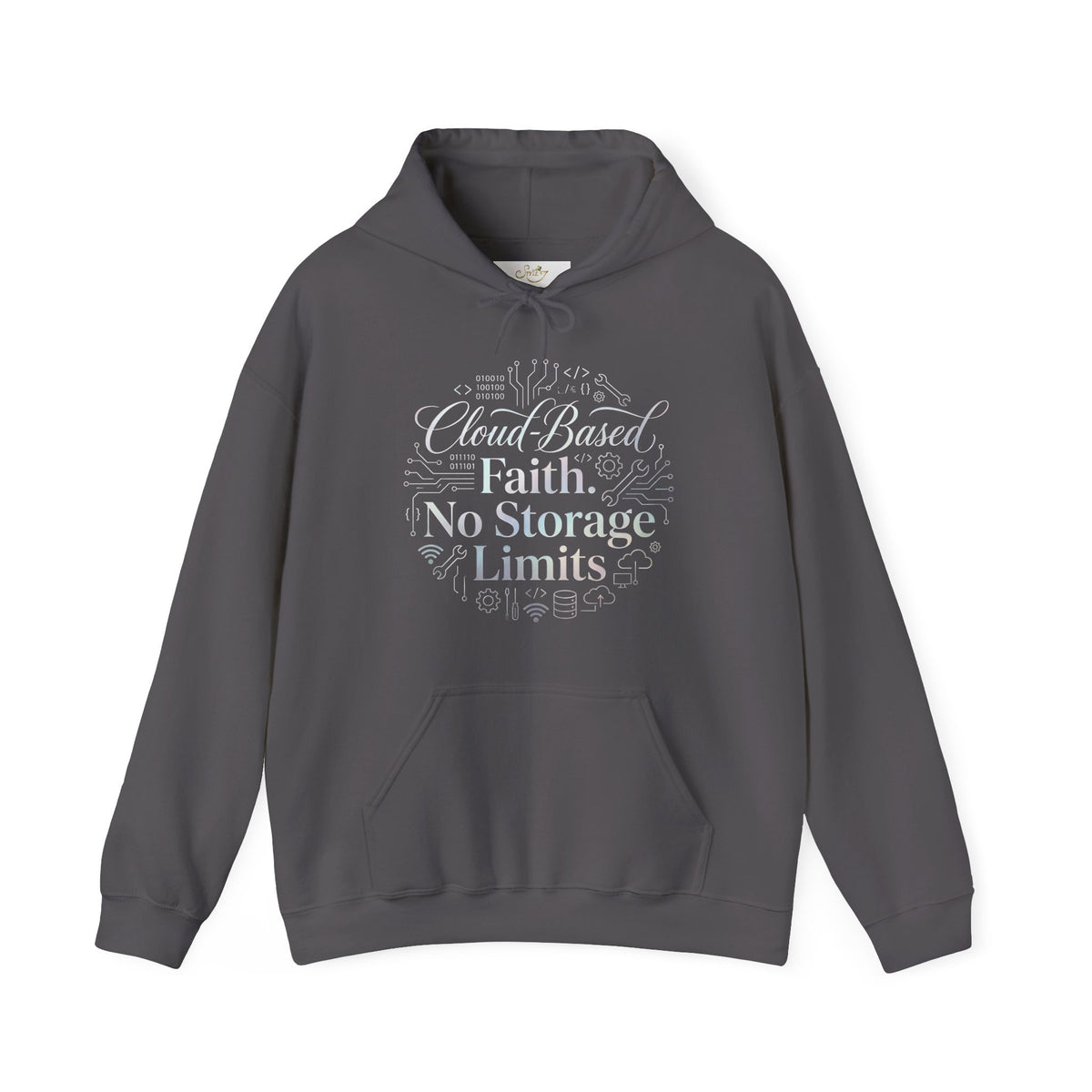 Cloud-Based Faith Hoodie — "No Storage Limits" Spiritual Backup Sweatshirt