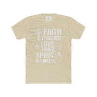 Faith Trained. Love Tuned. Spirit Optimizer Tee – Christian Inspirational T-Shirt