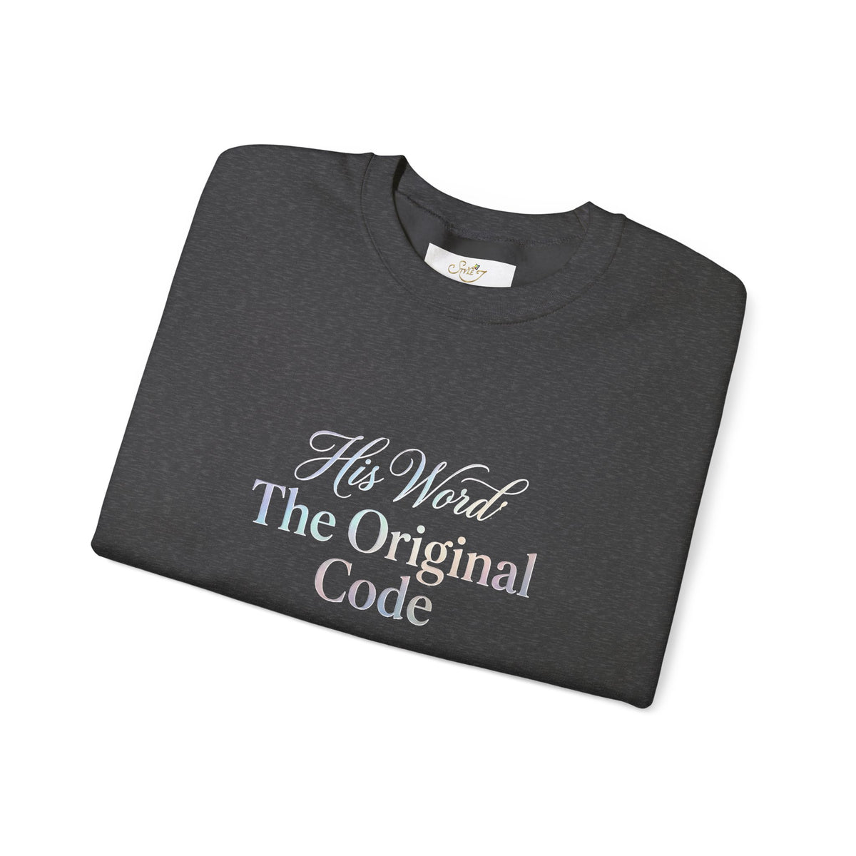 His Word "The Original Code" Crewneck Sweatshirt — Pastel Logo Comfort Pullover