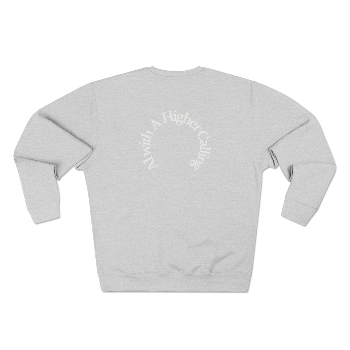 AI-Powered Execution Crewneck Sweatshirt — "God-Given Vision. AI-Powered Execution." Inspirational Graphic