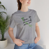 Faith T-Shirt — "God's Promises Never Fail" Christian Tee with Cross & Olive Branch Design