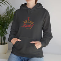 Unisex Blessed Faith Hoodie - 'Walk by Faith' Christian Pullover