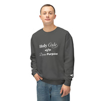 Holy Code Crewneck Sweatshirt — "Divine Purpose" Programmer Graphic
