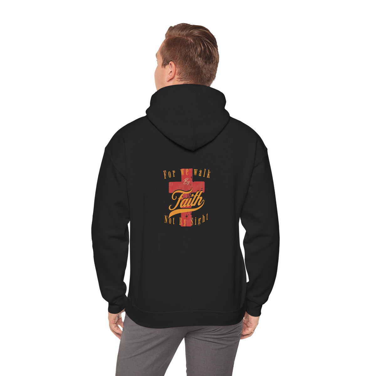 Unisex Blessed Faith Hoodie - 'Walk by Faith' Christian Pullover