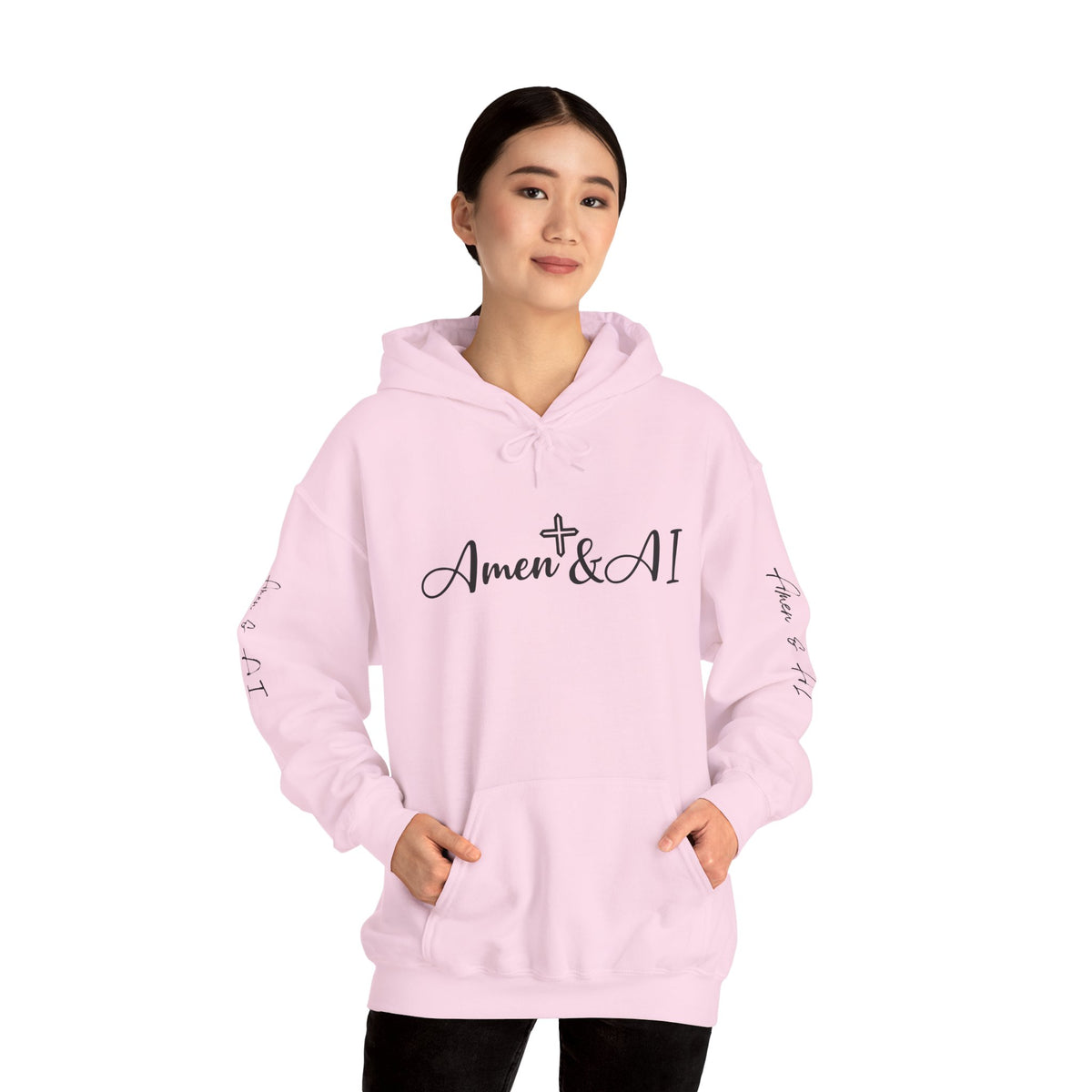 Amen & AI Unisex Heavy Blend™ Hooded Sweatshirt