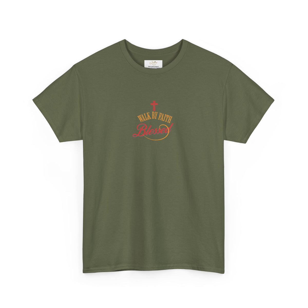 Unisex Blessed Faith T-Shirt — Christian Cross Religious Tee ("Blessed" design)