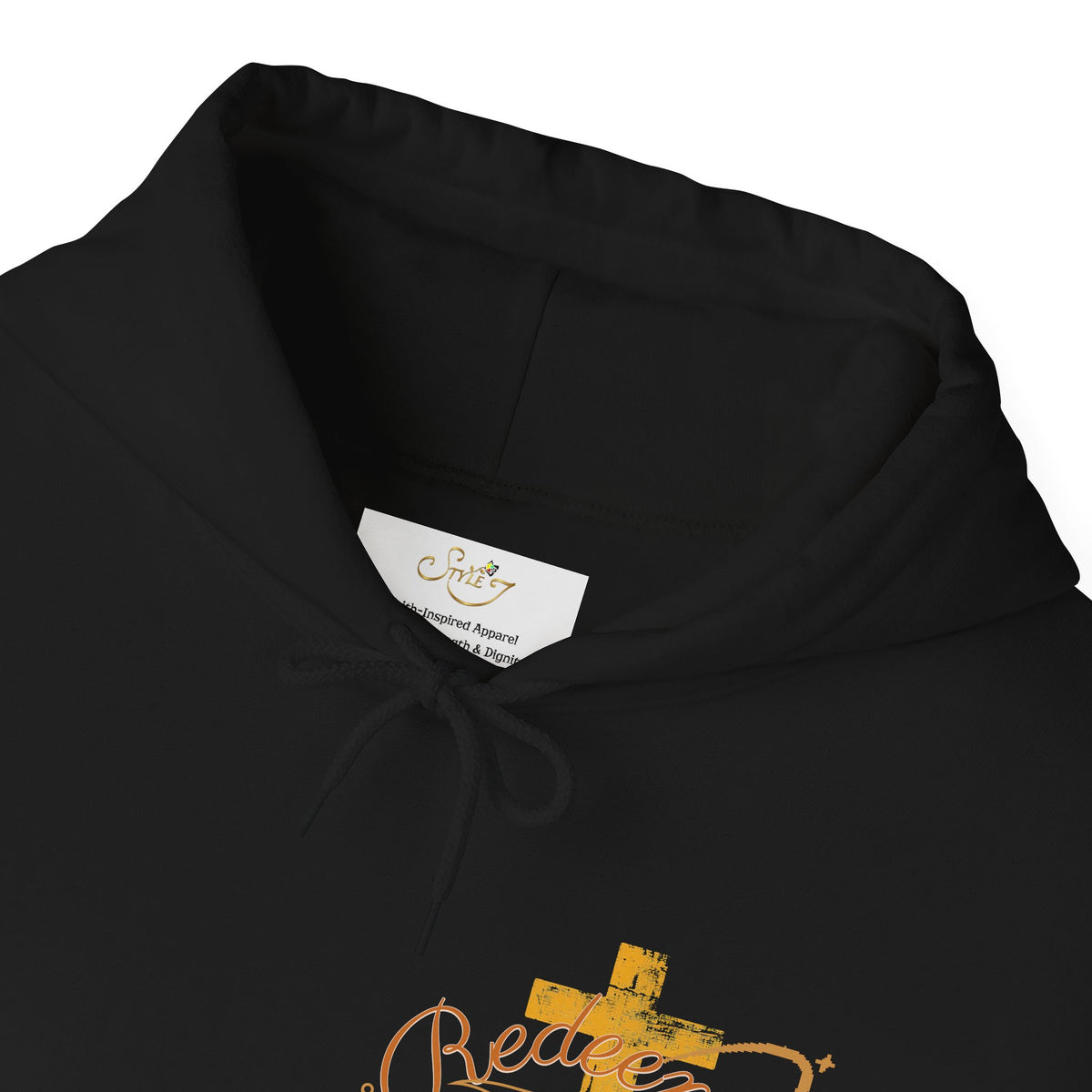 Redeemed Hoodie — Christian Cross Inspirational Pullover