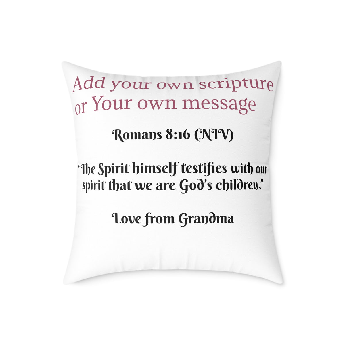 I Am a Child of God Pillow Light Color — Personalized Kids' Faith Decorative Throw Pillow