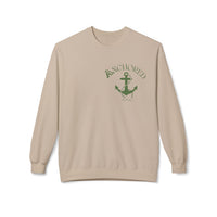 Anchored Crewneck Sweatshirt — Faith, Hope, Grace Inspirational Pullover