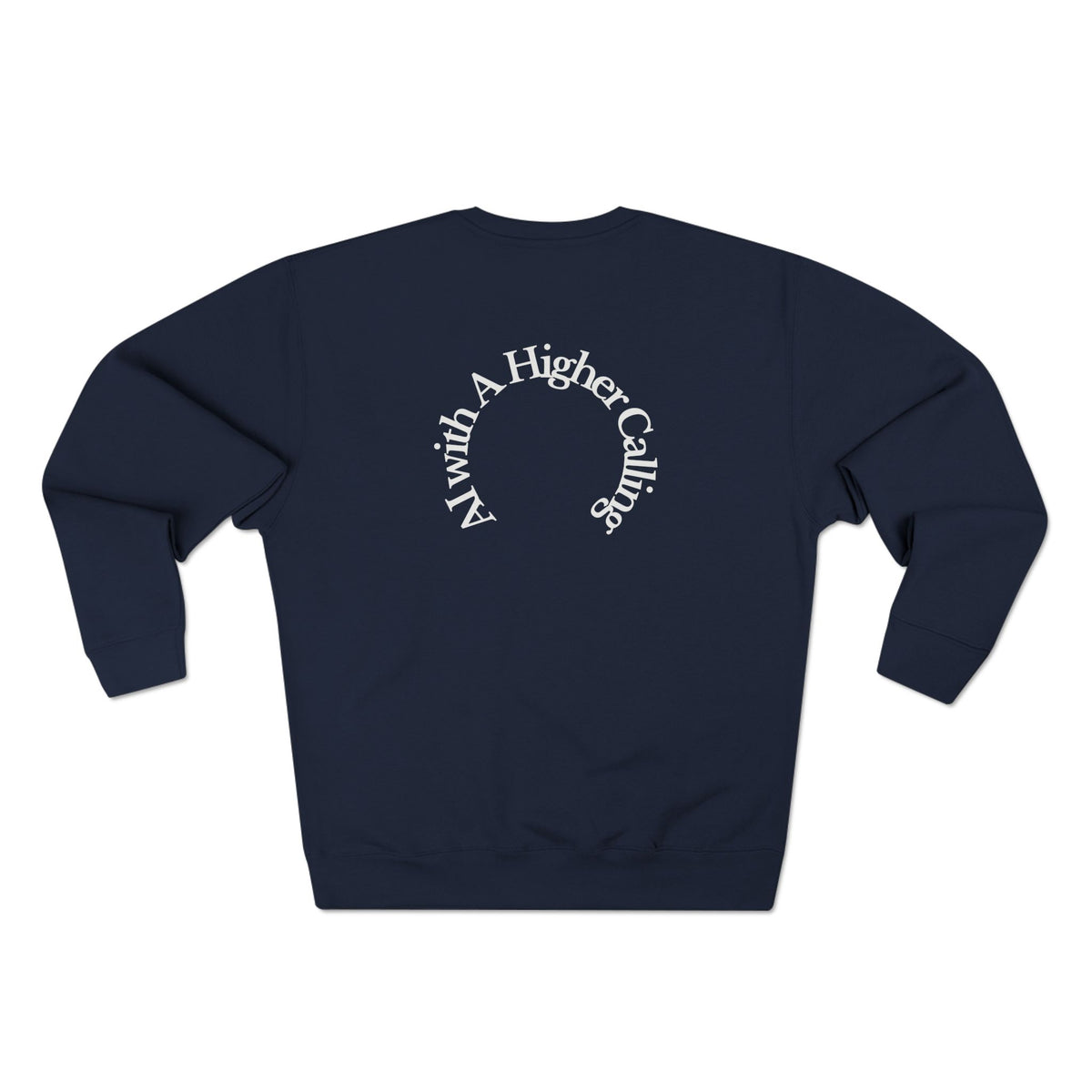 AI-Powered Execution Crewneck Sweatshirt — "God-Given Vision. AI-Powered Execution." Inspirational Graphic