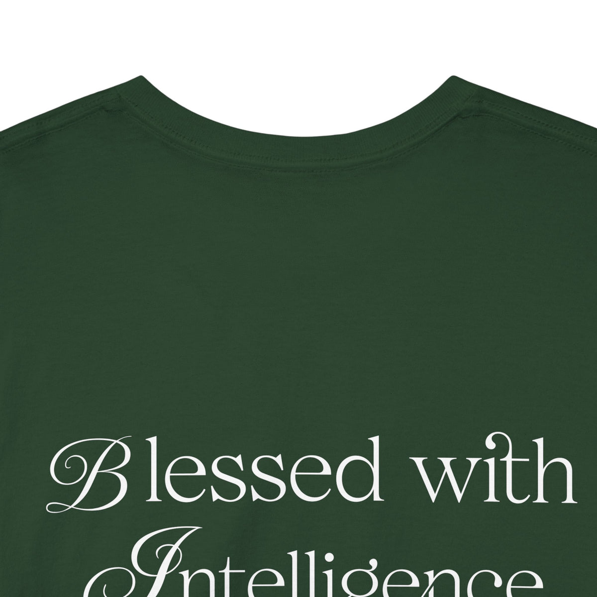 Amen & Algorithms T‑Shirt — “Blessed with Intelligence” Graphic Tee