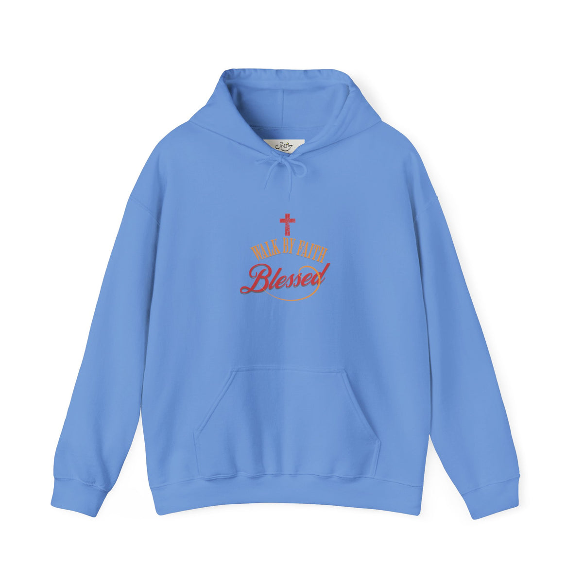 Unisex Blessed Faith Hoodie - 'Walk by Faith' Christian Pullover