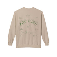 Anchored Crewneck Sweatshirt — Faith, Hope, Grace Inspirational Pullover