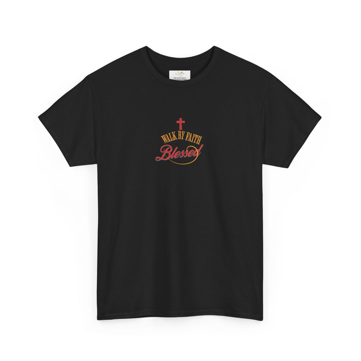 Unisex Blessed Faith T-Shirt — Christian Cross Religious Tee ("Blessed" design)