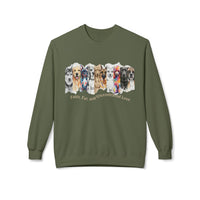 Dog Lover Crewneck Sweatshirt — Watercolor Pack with "Faith, Fur and Unconditional love"