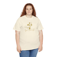 Christian T-Shirt - 'Hope You Can Hold' Gold Cross Tee