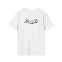 Christian Cross T‑Shirt — "Wear Truth Share Grace" Front & "Blessed" Back