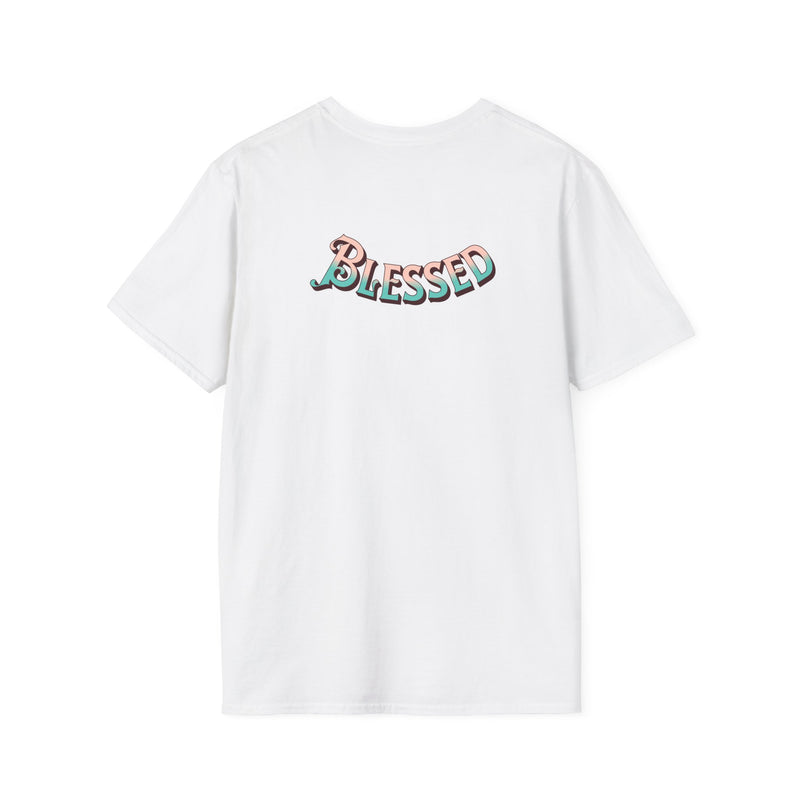 Christian Cross T‑Shirt — "Wear Truth Share Grace" Front & "Blessed" Back