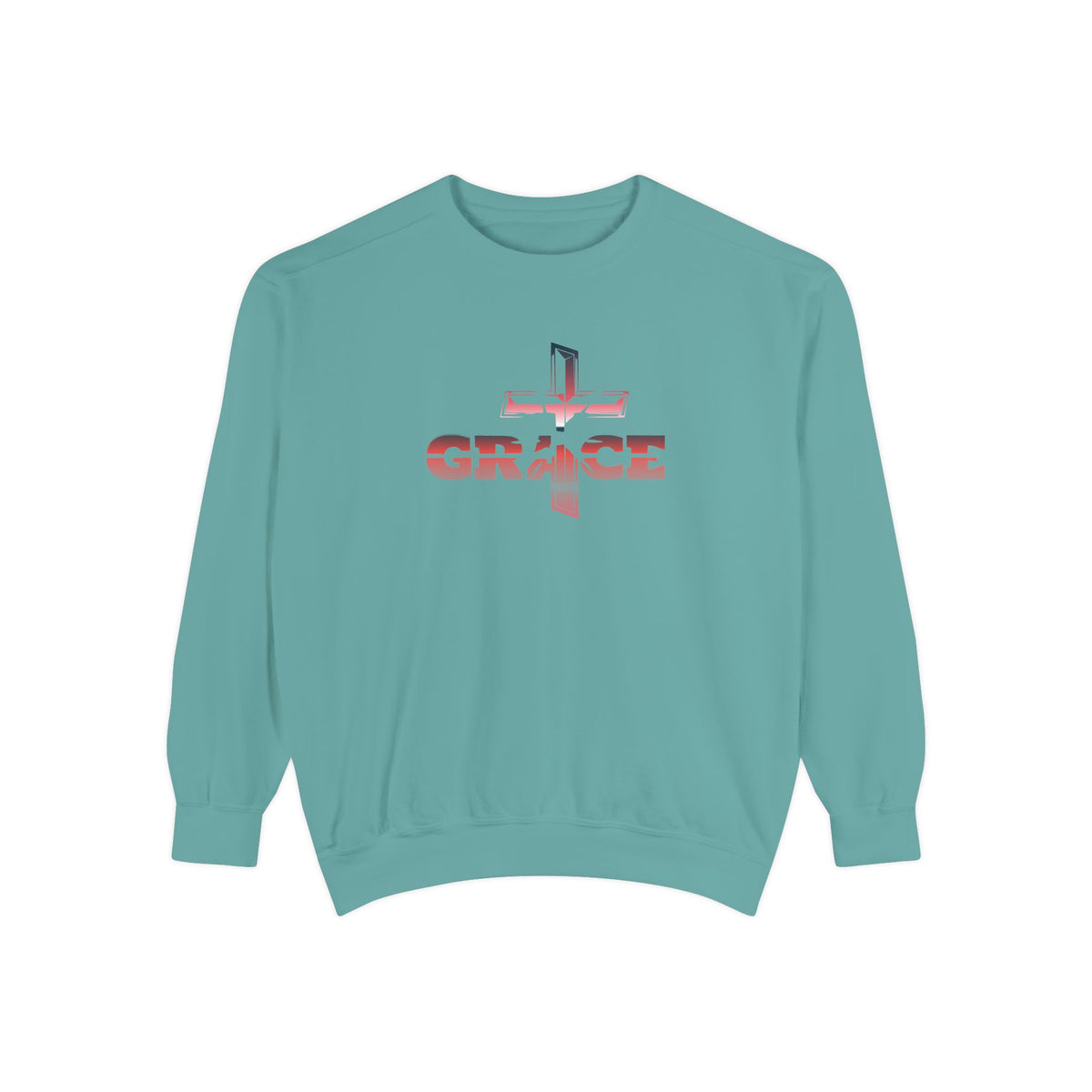 Grace Cross Sweatshirt — Christian Faith Graphic Crewneck