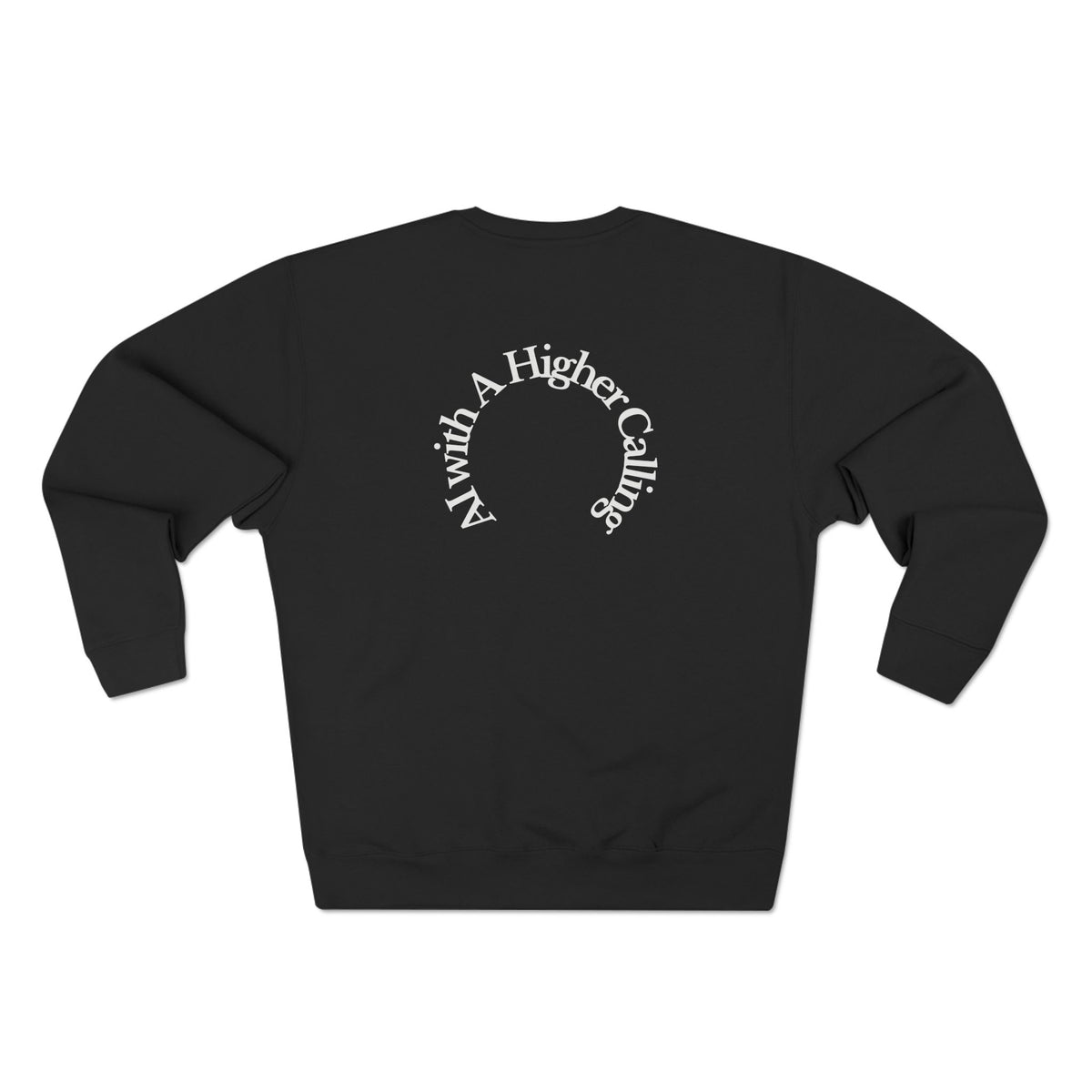 AI-Powered Execution Crewneck Sweatshirt — "God-Given Vision. AI-Powered Execution." Inspirational Graphic