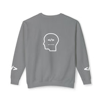 Holy Code Crewneck Sweatshirt — "Divine Purpose" Programmer Graphic