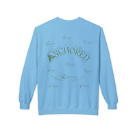 Anchored Crewneck Sweatshirt — Faith, Hope, Grace Inspirational Pullover