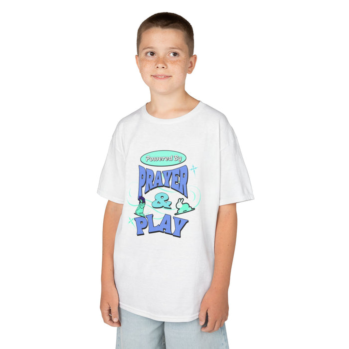 Kids Tee — "Prayer & Play" Cute Blessed Christian Youth T-Shirt