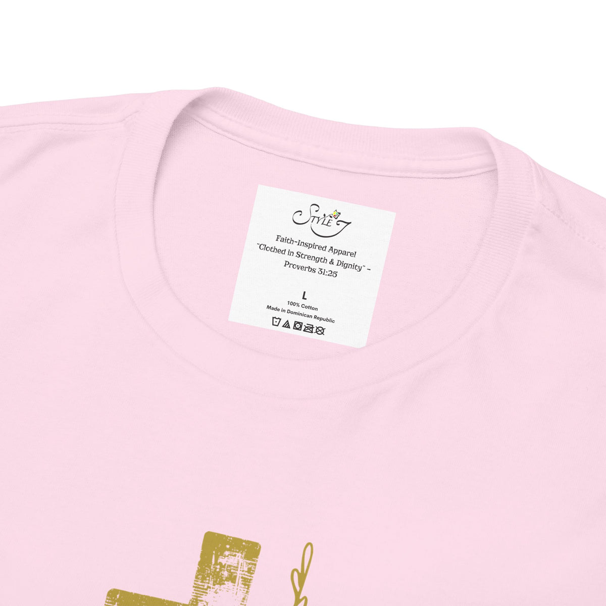 Christian T-Shirt - 'Hope You Can Hold' Gold Cross Tee