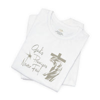 Faith T-Shirt — "God's Promises Never Fail" Christian Tee with Cross & Olive Branch Design