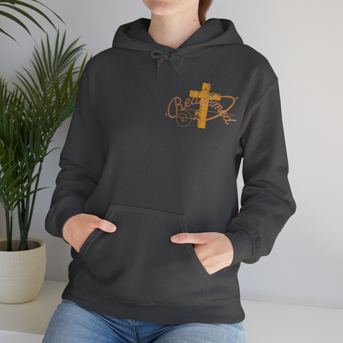 Saved Hoodie — Christian Cross Inspirational Pullover