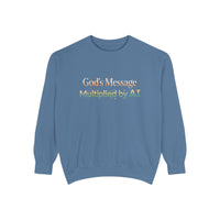 AI-Powered Sweatshirt — "God's Message Multiplied by AI" Crewneck