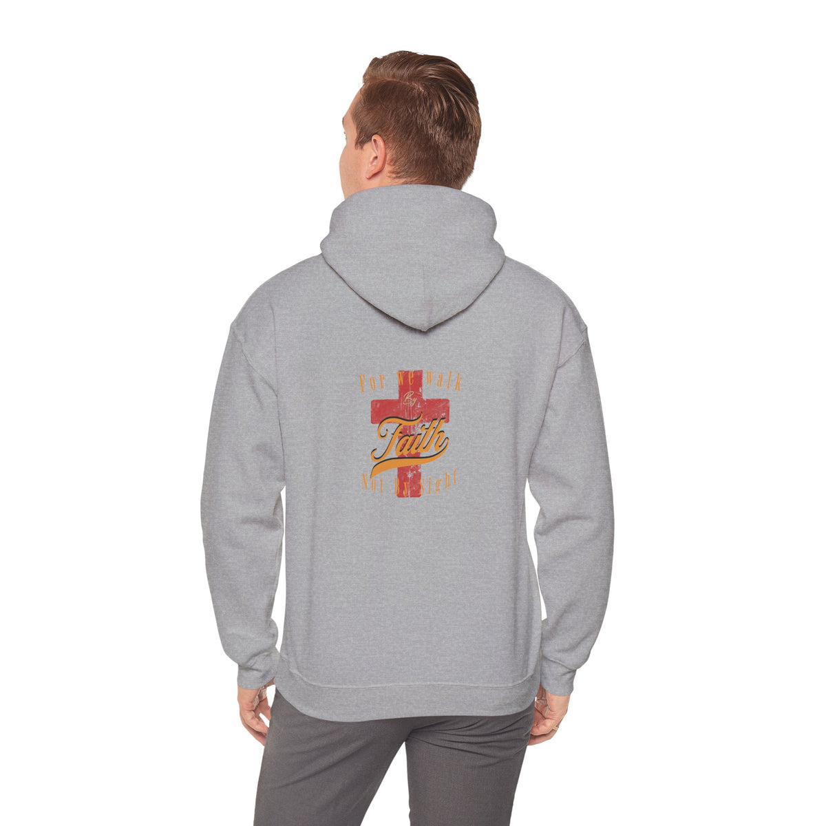Unisex Blessed Faith Hoodie - 'Walk by Faith' Christian Pullover