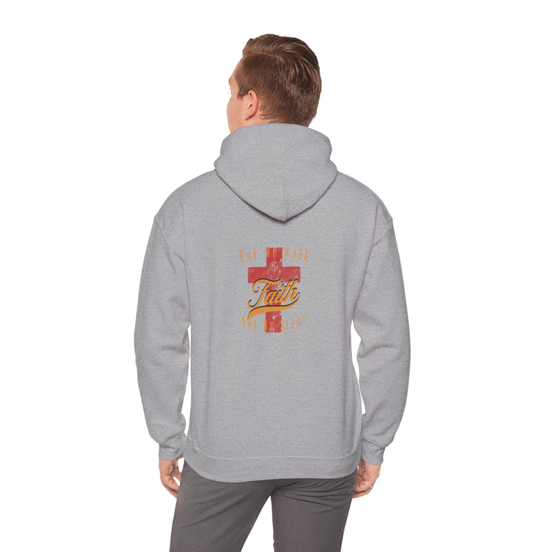 Unisex Blessed Faith Hoodie - 'Walk by Faith' Christian Pullover