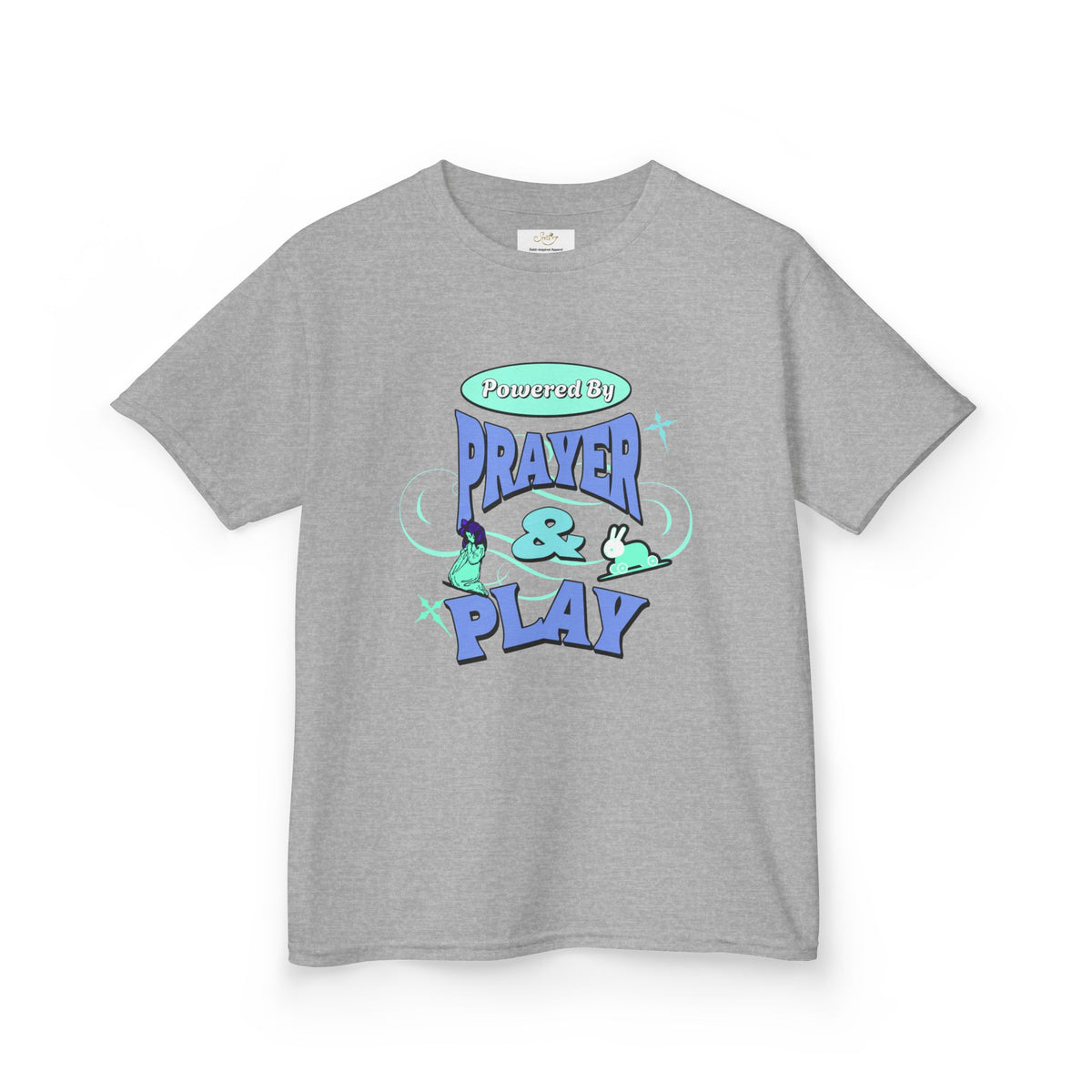 Kids Tee — "Prayer & Play" Cute Blessed Christian Youth T-Shirt